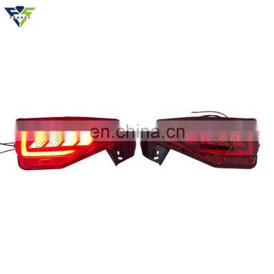 Rear Bumper LED fog lights for toyota fortuner Warning lamp Brake taillight assembly 2015-2017