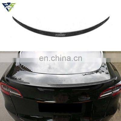 New Popular Exterior Accessories Trunk Wing ABS Rear Bumper Car Spoiler For Tesla Model Y 2019 2020 2021 2022