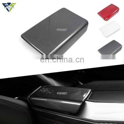 Center Console Cover Arm Rest Covering ABS Car Central Armrest Box Protective Cover for Tesla Model 3/Y