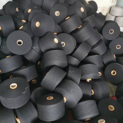 hot sale labor glove yarn black ne6s/1