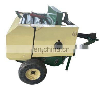 High quality compact round baling hay straw and grass press baling baler machine