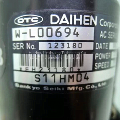 Sankyo OTC DAIHEN W-L00694 S11HM04 Servo Motor for Industrial Machine
