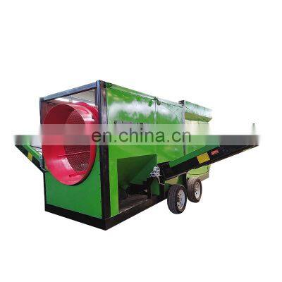 Factory Price For Sale Portable Mobile Design Screening Wood Chips Trommel Screen