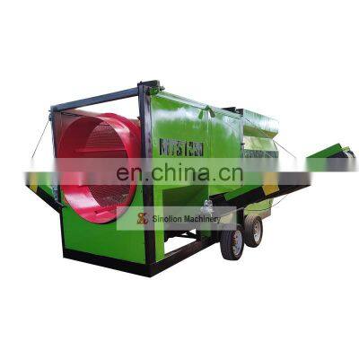 Portable mobile compost design trommel screen factory price for sale