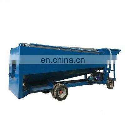 Movable type mobile clay gold separation washer machine factory price for Ghana