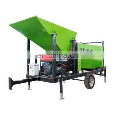 Heavy Duty Mobile Firewood Rock Soil Stone Sand Gravel Gold Mining Rotary Trommel Drum Screen Compost Mobile Trommel Screen