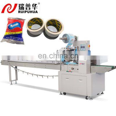 Tape Flow Pack Machine Scotch Tape Pillow Packing Machine Transparent Pillow Bag Grade Automatic Hot Sealing Laminated Film 650