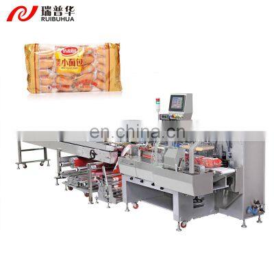 708S Ruipuhua horizontal long dwell flow wrapper noodles biscuits waffles hamburger multipack packaging machine