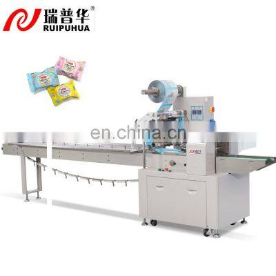 High Speed Automatic Pillow Bag Packing Machine for Snack Candy Biscuit Bread Cake