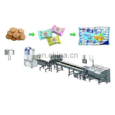 High speed automatic biscuit packing machine line