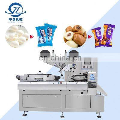 High Speed Horizontal Packaging Marshmallow Plastic Bag Food Chocolate Sweet Candy Wrapping Packing Machine