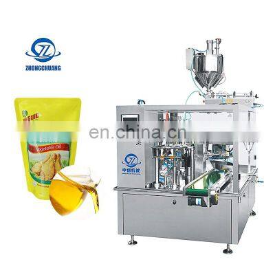 Sealing Sachet Spices Pouch Sushi Potato Paste Fruit Juice Milk Filling Liquid Ketchup Automatic Pouch Packing Machine