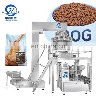 Dog Packaging Coffee Grinding Dried Fruit Frozen Popsicle Premade Bag Tablet Pea Milk Powder Pet Food Packing Machine