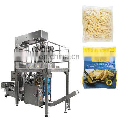 Automatic 1kg 5kg frozen food packing machine for french fries chicken nugget packaging machine frozen dumpling packing machine
