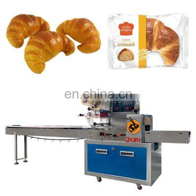 High speed automatic bakery bread flow packing machine for communion packaging machine croissant bread packing machine