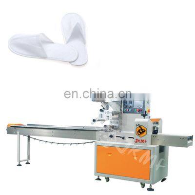 High Cost Performance Disposable Horizontal Pillow Slipper Packaging Machine For Hotel Manufacturer