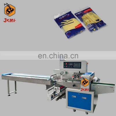 High Speed Auto Glove Pillow Packaging Machine Rubber Protective Gloves Packing Machine Surgical Nitrile Glove Packing Machine