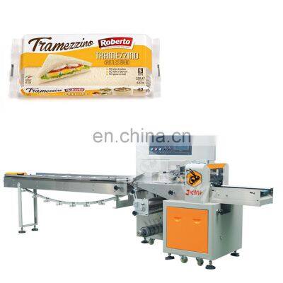Fully Automatic Plastic Bag Bakery Sliced Bread Sandwich Donut Chapati Packing Machine Sales