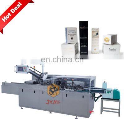Automatic cosmetic carton box packaging machine for facial tissue box packing machine perfume box packing machine