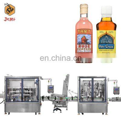 Hot Sales Automatic Spices Sauce Bottle Filling Machine Fish Sauce Bottle Filling Machine Vinegar Bottle Filling Capping Machine