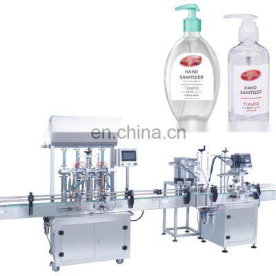 Factory price automatic 500~1000ml high viscosity liquid filling line hand sanitizer soap detergent liquid filling machine