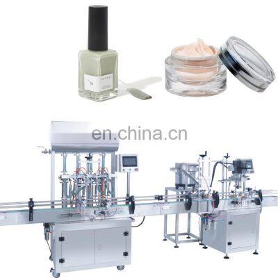 Automatic small bottle cosmetic cream filling machine for perfume jar filling packing machine nail polish filling machine