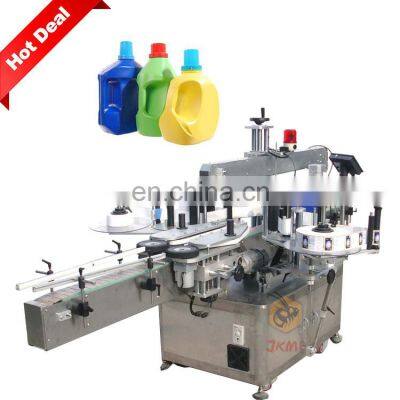 High speed laundry detergent bottle double side labeling machine plastic bottle labelling machine
