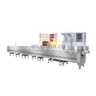 Full automatic chocolate bar chocolate wafer packing line machine bread horizontal pillow bag type packing packaging machine