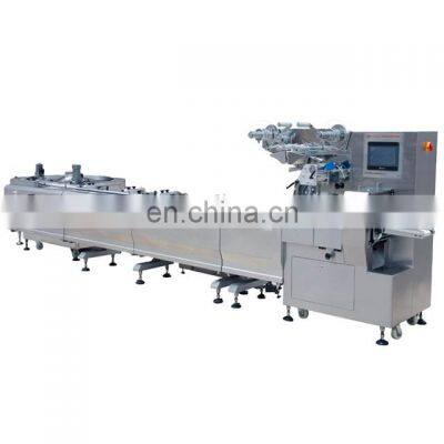 Automatic High Speed Bowl Feeding Pillow Nougat Bar Flow Packing Machine
