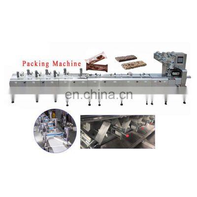 Fully Automatic Energy Bar Pillow Packing Machine Candy Bar Flow Wrapping Machine