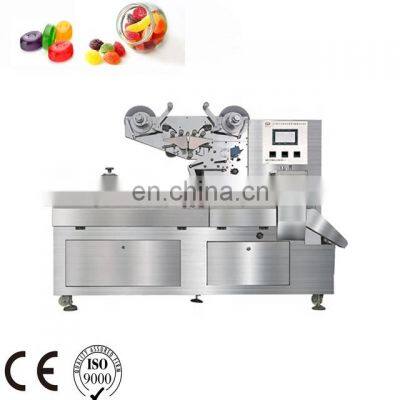 Stainless Steel 304 Super Size Feeding Plate Pillow Type Flow Pack Machine For Hard Candy