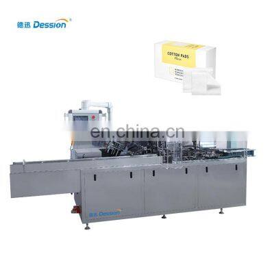 Automatic cartoning machine cotton pad/cotton wool box packing manufacturing machine