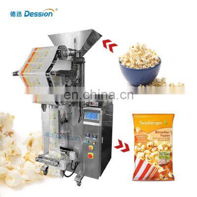 Puffed Food Popcorn Packaging Machine With Gas