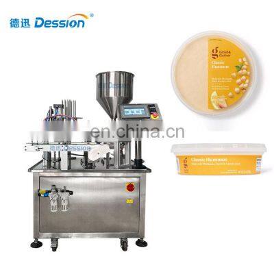 2 Year Warranty Plastic Cup Filling Sealing Machine Cup Filling Sealing Capping Machine