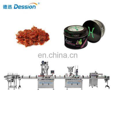 Automatic 50g 250g 500g Hookah Shiaha Jar Filling Packing Machine Shisha Tobacco Bottle Filling Sealing Line