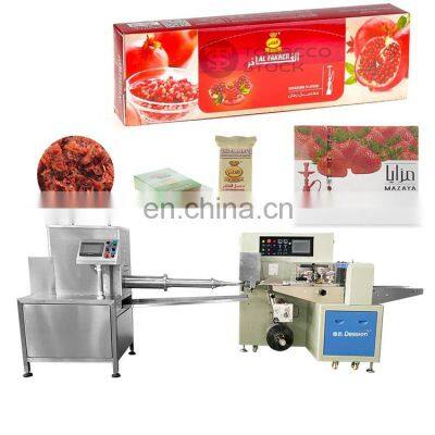 High Speed Horizontal Flow Tobacco Shisha Bag Packing Machine For 50g 100g 250g