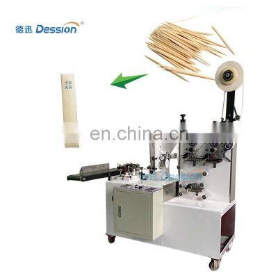 Automatic toothpick filling packing machine with paper film bag
