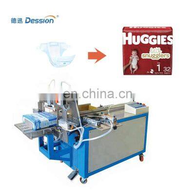 Dession Sanitary Pads Sealing Machine Paper Napkins Cotton Bud Flow Wrapping Machine