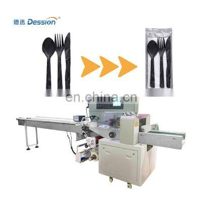 Automatic Disposable Plastic Tableware Spoon Knife Fork Packing Machine