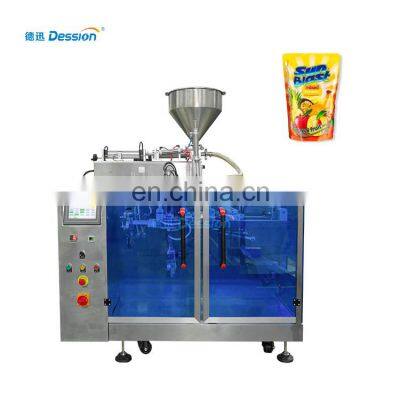 Multi-function Automatic Premade Stand Up Zipper Pouch Bag Juice Paste Sauce Doypack Packaging Machine