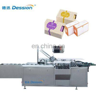 high speed hotel soap box filling machine for carton forming