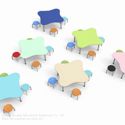By-x2005 Four-person student desks