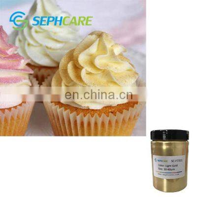 Sephcare Cake Food Coloring Pearl gold powder 24k Candy Metallic Edible Luster Dust Glitter for Cake Beverage Decoration