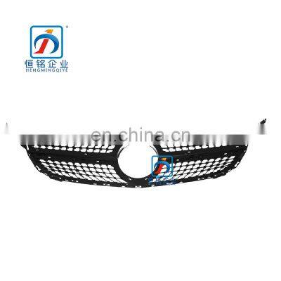 Front Black Grille with Glass emblem for W205 C CLASS 205 888 1260
