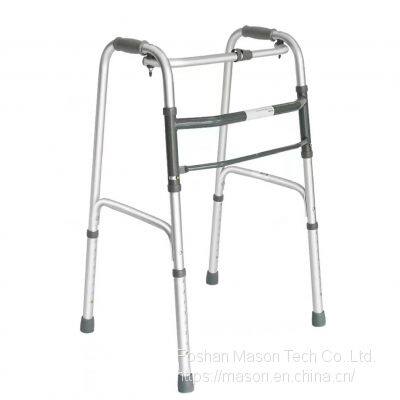 Rollator Walker Lightweight Aduminum Adult Singe Button Folding Walker Frame
