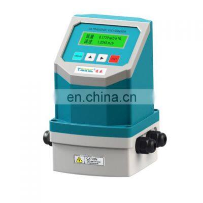 Taijia 4-20ma ultrasonic flow meter rs485 with Mounting bracket clamp on Flange ultrasonic flowmeter