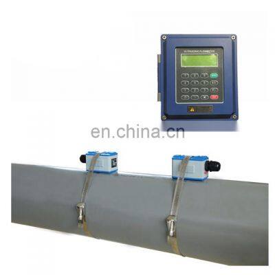 TUF-2000B New generation Digital Wall Mounted Clamp On Ultrasonic Water Flow Meter Flowmeter with Heat Meter TUF-2000B DN50-DN70