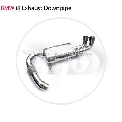 Stainless Steel Exhaust Pipe Manifold Downpipe is Suitable for BMW i8 Auto Modification Electronic Valve whatsapp008618023549615
