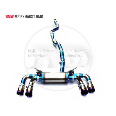 Titanium Alloy Exhaust Pipe Manifold Downpipe is Suitable for BMW M2 Auto Modification Electronic Valve whatsapp008618023549615
