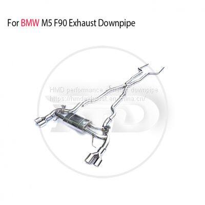 Stainless Steel Exhaust Pipe Manifold Downpipe is Suitable for BMW M5 F90 Auto Modification Electronic Valve whatsapp008618023549615